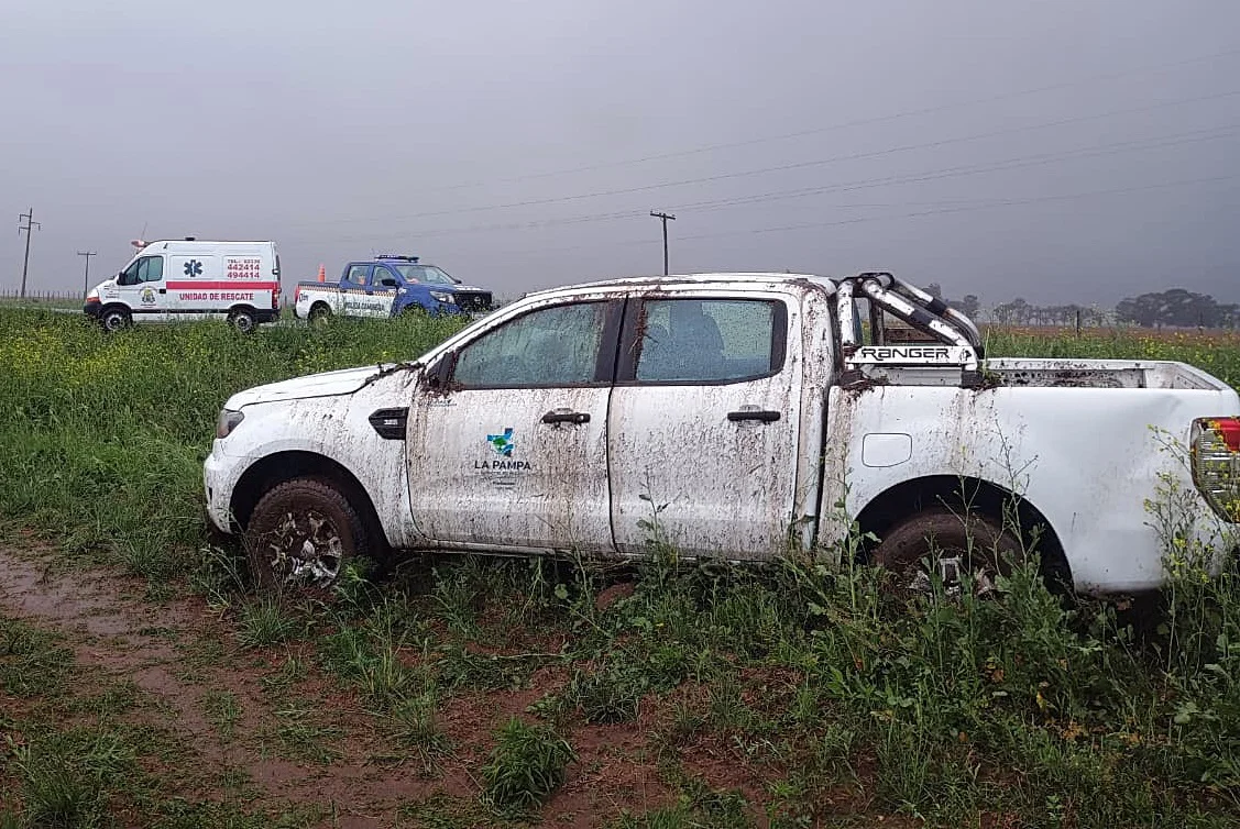 vuelco camioneta la pampa